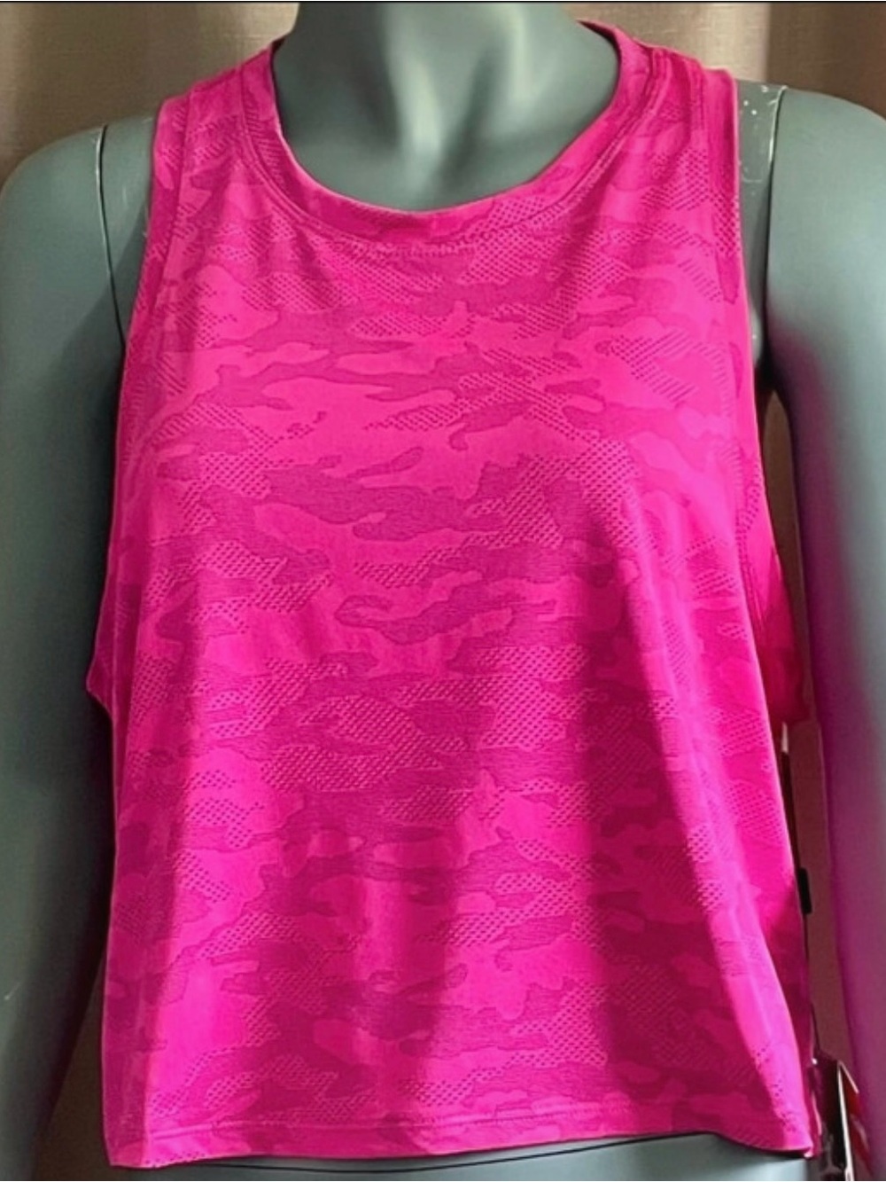 NWT Spyder Women's Pink Camo Active Large Racerback Tank Top
